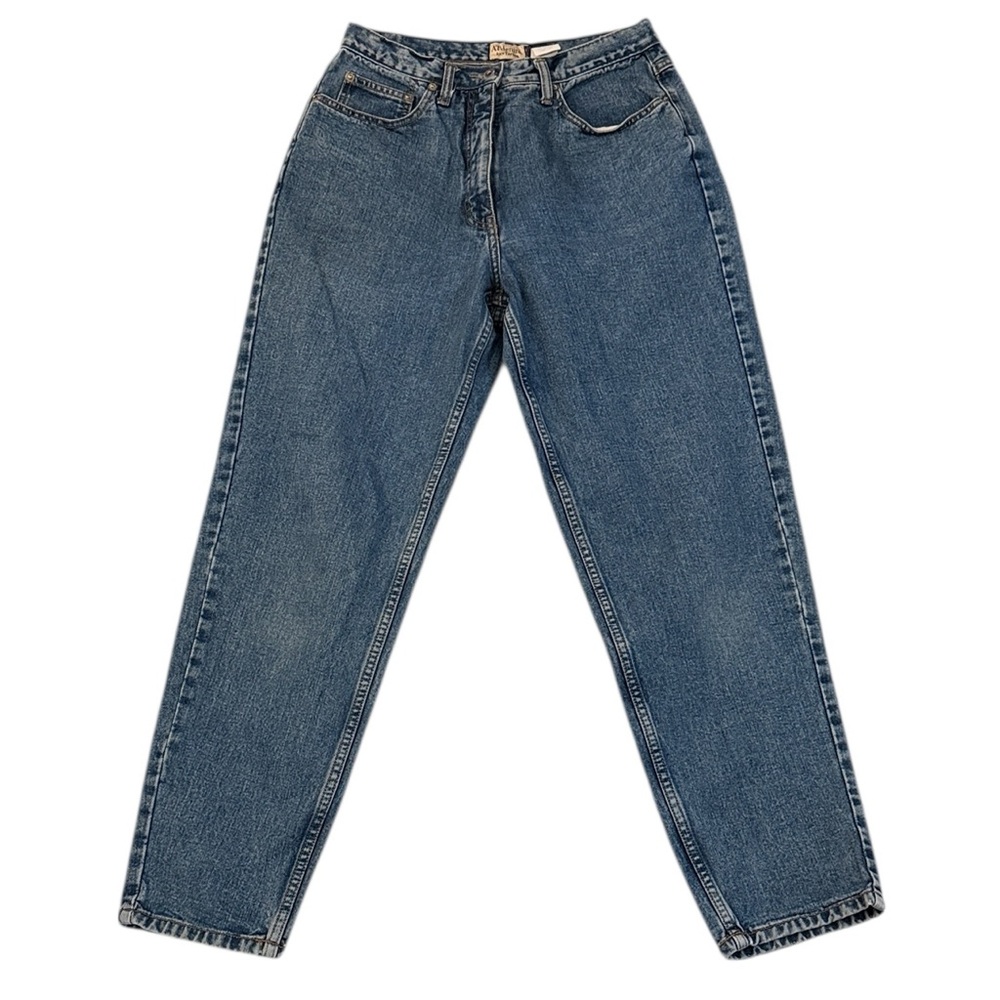 VTG Ann Taylor ATDenim Slim High Rise Jean Cotton Thick Blue Brazil 12R/27x29